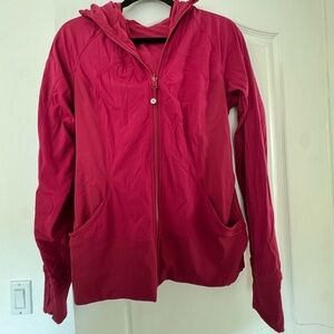 Lululemon reversible jacket in beautiful cherry red color size 12